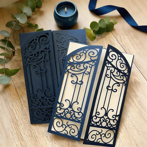 10pcs Gate Laser Cut wedding Invite cards,Laser Cut invitations cards,laser cut wedding invitation covers,birthday invitations cards, invite cards