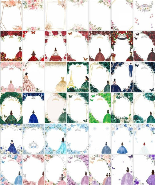 10Pcs Luxury Custom Mirror Gold/Silver Acrylic Invitations,Laser Cut Cards for Bridal Shower,Personalized Baptism & Quinceanera Invites,Elegant Party Decor - Kdecoration