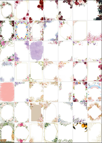 10pcs Custom Acrylic Menu Cards with Base,Menu Cards,Acrylic Wedding Invitations,Transparent Acrylic Invites - Kdecoration