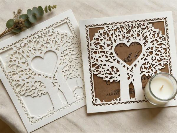 10pcs Pearl Cream Laser Cut Wedding Cards,Wedding Invite Covers,Laser Cut Invitations Cards