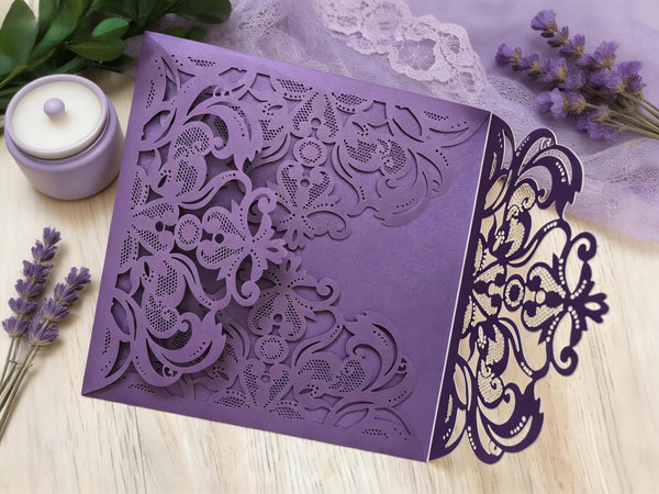 10pcs Pearl Paper 4plaps laser cut invitations cards,laser cut invite cards,birthday invitation cards,Wedding invitation cards