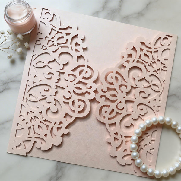 10pcs Pearl Black  Laser cut Invitations,Laser Cut Wedding Cards,Invitation Cards,Wedding Invite