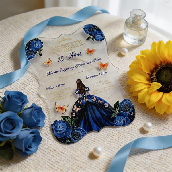 Acryl-Babyparty-Einladungen, Acryl-Einladungen, Acryl-Menükarten, freies Design 10 Stück