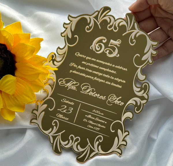 10pcs acrylic invitation Transparent acrylic wedding invitation card with personalized printed