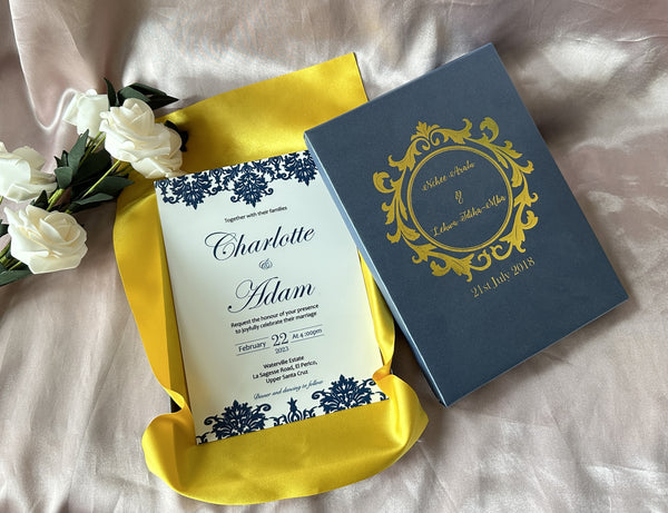 30pcs Free Design Foiled Gold Boxes,Mirror Gold Invitaitons,Custom Acrylic Invitations Card,Acrylic Wedding invitaitons