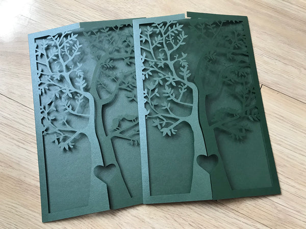 10pcs Tree Bridal Shower Invitations,best online laser cut wedding invitation - Kdecoration