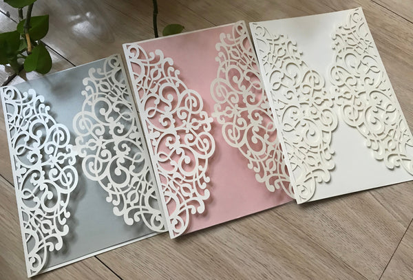 50 Stück Geburtstagseinladungskarten, Einladungen zum Hochzeitstag, handgefertigte Hochzeitskarten