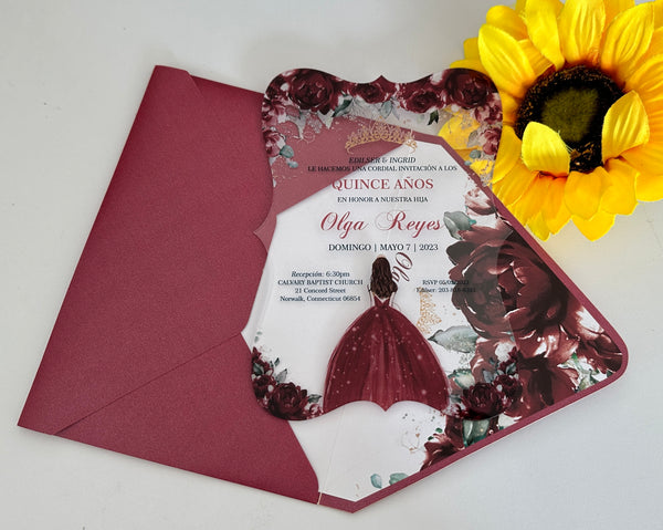 10 Stück klare Acryl-Einladungskarten, individuelle Hochzeitseinladungskarten aus Acryl