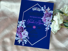 10pcs Custom Mirror Blue Acrylic Wedding Invitations,Bridal Shower Invitation,Baby Shower Acrylic Invitation