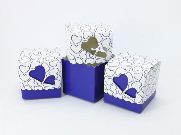 100pcs heart gift box with ribbon,Bridesmaid favor boxes,small Gift box, party Favor box,New baby shower party decorations,candy packaging boxes,chocolate boxes - Kdecoration