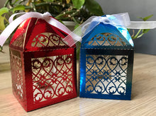 100pcs Metallic paper Wedding Favor Boxes,small Gift Packaging Boxes,Laser Cut Gift Boxes - Kdecoration