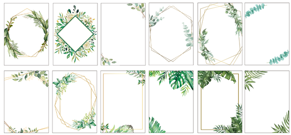 Flowers Acrylic Wedding Invitation,Transparent Acrylic Invitation,Acrylic menu,10pcs