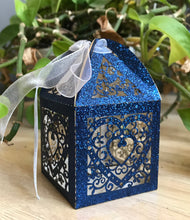 Heart 100*Glitter Laser Cut Gift Boxes with ribbon,wedding favor box,Baby Shower party favors - Kdecoration