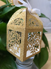 100pcs Glitter Paper Gold Wedding Favors for Guests,laser cut Wedding Favor Boxes - Kdecoration