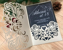 50pcs custom pocket laser cut invitations cards,customize laser cut wedding invitations - Kdecoration