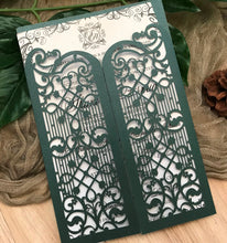 50pcs Pearl blackish green bridal shower invitation cards,laser cut invitations cards,laser cut wedding invite covers,laser cut menu cards,custom invite covers - Kdecoration