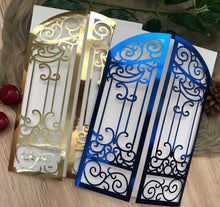 50pcs metallic paper custom laser cut wedding invite cards,laser cut wedding invitations - Kdecoration