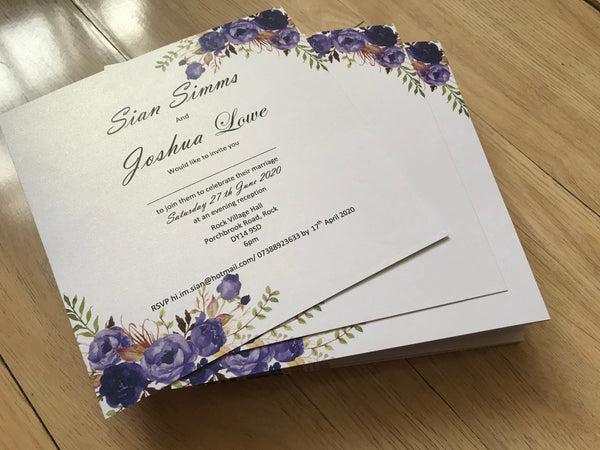 50pieces Insert Cards Printable,Insert into Wedding invitation Printable,Insert Cards,Insert Cards with printing - Kdecoration