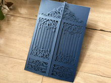 50pcs Gate Laser Cut Wedding Invitations,modern wedding invitations,bridal brunch invitations - Kdecoration