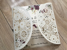 50pcs Pearl Cream Laser Cut Wedding Cards,Birthday Invitations,baby shower invitations - Kdecoration