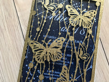 50pcs Glitter Gold Butterfly laser cut Wedding Invitations,Sweet baby shower Invitation,Invite Cover - Kdecoration