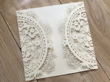 50pcs pearl custom Laser Cut Wedding Invitations,laser cut Wedding Cards,baby shower Invitations - Kdecoration