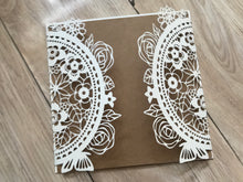 50pcs custom laser cut Wedding Cards,baby shower Invitations,baptism invitations - Kdecoration