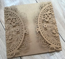 50pcs custom pearl paper Laser Cut Invitations cards,Wedding Cards,Engagement Invitations - Kdecoration