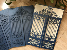 50pcs Gate Laser Cut Wedding Invitations,modern wedding invitations,bridal brunch invitations - Kdecoration