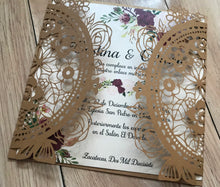 50pcs custom pearl paper Laser Cut Invitations cards,Wedding Cards,Engagement Invitations - Kdecoration