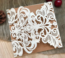 50pcs Pearl cream laser cut invitations covers,laser cut wedding invitations cards,custom birthday invitations cards,laser cut wedding cards,engagement invite cards,laser cut invite covers - Kdecoration