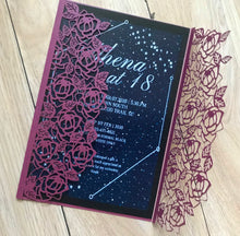 50pcs Pearl Burgundy Red hallmark bridal shower invitations,modern invitations,wedding card designs online - Kdecoration