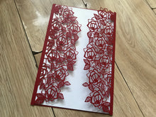 50pcs Pearl Red Grape Laser Cut Invitations,rustic graduation invitations,wedding party invitation - Kdecoration