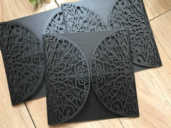 50pcs Laser Cut Wedding Invitation,Invitation Cards,Bridal Shower Party Invitations - Kdecoration