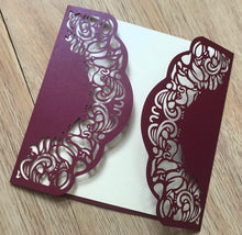 50pcs laser cut invites covers,unique Wedding invite Cards,custom laser cut Invitations cards - Kdecoration