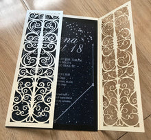 50pcs Pearl custom birthday invitation cards,laser cut Invitations,Laser Cut Wedding Invite - Kdecoration