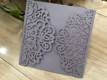 50pcs Colorful Floral Laser cut Invitations,Beautiful Laser Cut Wedding Cards,Invitation Cards - Kdecoration