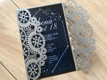 50pcs Pearl Silver Laser Cut wedding Invitations,Bridal Invitations,laser cut invitations - Kdecoration