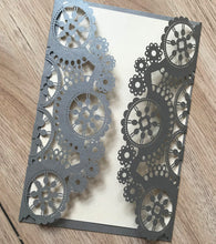 50pcs pearl silver Seahorse Laser Cut Invitations,birthday invitation cards,laser cut invite - Kdecoration