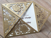 50pcs Birthday Invite covers,Laser Cut Wedding invite Cards,4flaps laser Cut Invitations Cards - Kdecoration