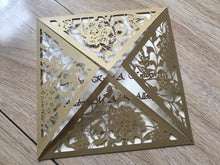 50pcs Pearl Begie Gold Wedding Invitation,Birthday Invite covers,Laser Cut Wedding Cards,4flaps laser Cut Invitations Cards,Engagement Invitations - Kdecoration