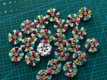 10pieces Colorful Small Decorative Rhinestone Buttons,Accessories Girl DIY Handmade Hair Buttons,Dressing Buttons,Party Favors - Kdecoration