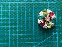 10pieces Colorful Small Decorative Rhinestone Buttons,Accessories Girl DIY Handmade Hair Buttons,Dressing Buttons,Party Favors - Kdecoration