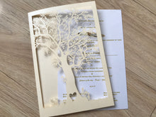 50pcs Tree Laser Cut wedding invitatins,Invitation Cards,laser cut Wedding Cards,Invite Covers - Kdecoration