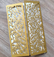 50pcs Pearl Gold Laser cut invitations cards,customize laser cut wedding invitations - Kdecoration