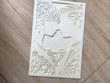 50pcs Pearl Cream Wedding Invitations,Pocket Laser Cut Wedding Cards,engagement invitation online - Kdecoration