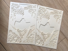 50pcs Pearl Cream Wedding Invitations,Pocket Laser Cut Wedding Cards,engagement invitation online - Kdecoration