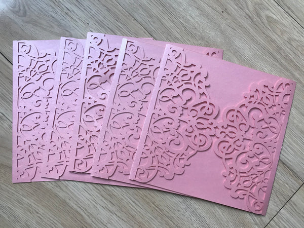 50pcs Laser Cut Wedding invitatons,Sweet 18 birthday Invitations,wedding anniversary invitation - Kdecoration