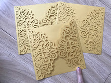 50pcs Laser Cut Wedding invitatons,Sweet 18 birthday Invitations,wedding anniversary invitation - Kdecoration