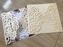 50pcs Laser Cut Wedding invitatons,Sweet 18 birthday Invitations,wedding anniversary invitation - Kdecoration